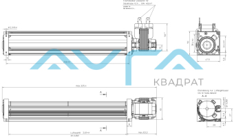 QL3/2500A3-2118LH-455ca Тангенциальный вентилятор ebmpapst