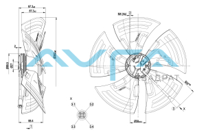 A3G350-AG03-06 Осевой вентилятор ebmpapst