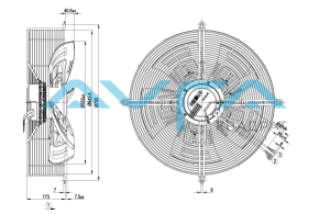 S3G560-AQ41-02 Осевой вентилятор ebmpapst