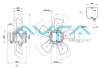 A4D500-AE03-01 Осевой вентилятор ebmpapst
