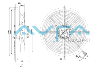 S2D300-BP02-30 Осевой вентилятор ebmpapst