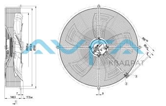 S3G630-AD03-A1 Осевой вентилятор ebmpapst