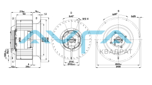 R6D400-CM05-01 Центробежный вентилятор ebmpapst