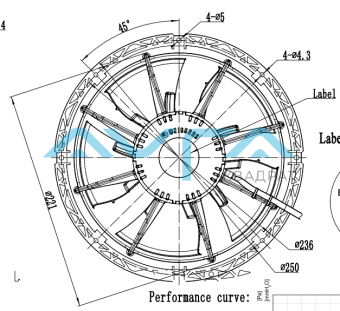 EC072/13E3G01-AS200/52P1-01 Вентилятор Weiguang