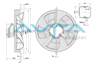 S4E300-AS72-57 Осевой вентилятор ebmpapst
