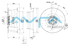 R6D630-AT03-01 Центробежный вентилятор ebmpapst