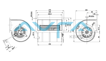D4E133-DL01-J5 Центробежный вентилятор ebmpapst