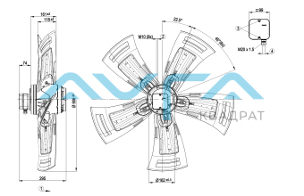 A6D910-AA01-02 Осевой вентилятор ebmpapst