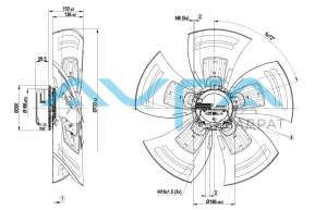 A3G710-AO81-90 Осевой вентилятор ebmpapst