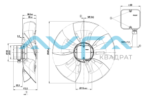A6E450-AU04-01 Осевой вентилятор ebmpapst