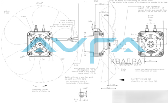 AL254/28-iQ3612 -310250 -V10.0 Осевой вентилятор ebmpapst