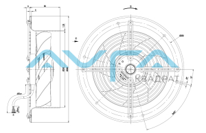 W2D200-CI18-01 Осевой вентилятор 200 мм ebmpapst