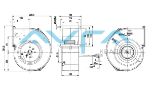 G1G140-AV17-02 Центробежный (радиальный) вентилятор ebmpapst