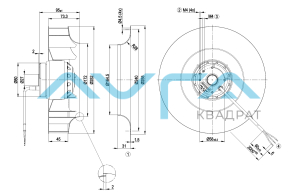 R2E250-AI26-23 Центробежный вентилятор ebmpapst