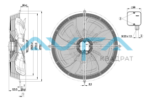 S6D630-AN01-01 Осевой вентилятор ebmpapst