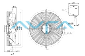 S6E450-AU04-01 Осевой вентилятор ebmpapst