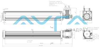 QL3/3000A2-2118LH-455cx Тангенциальный вентилятор ebmpapst