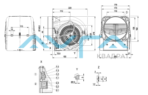 D3G146-HQ13-62 Центробежный (радиальный) вентилятор ebmpapst