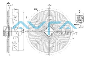 S4E450-BP01-10 Осевой вентилятор ebmpapst
