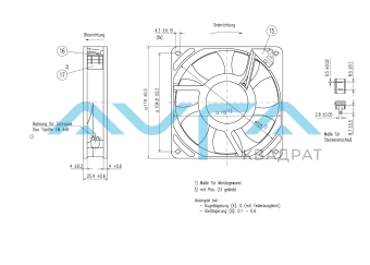 9956 R Вентилятор компактный ebmpapst 