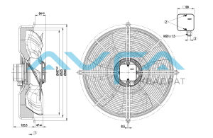 S6E500-AJ03-01 Осевой вентилятор ebmpapst