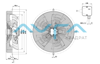 S4D560-AM03-01 Осевой вентилятор ebmpapst