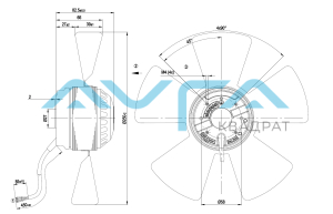 A2E250-AE65-01 Осевой вентилятор ebmpapst