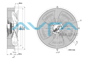 S3G630-AR85-08 Осевой вентилятор ebmpapst