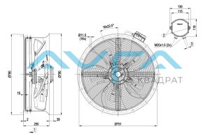 W4D710-CK01-05 Осевой вентилятор ebmpapst