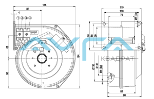 G2E120-AR77-A6 Центробежный (радиальный) вентилятор ebmpapst