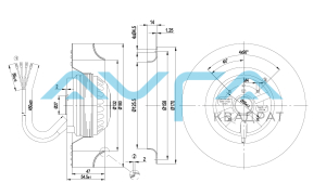 R2E180-CB28-01 Центробежный вентилятор ebmpapst