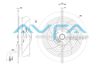 S2D200-BI18-01 Осевой вентилятор 200 мм ebmpapst