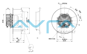 R3G450-AS24-01 Центробежный вентилятор ebmpapst