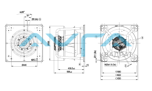 K3G500-PA23-71 Центробежный (радиальный) вентилятор ebmpapst