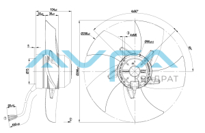 A2D300-AP02-11 Осевой вентилятор ebmpapst
