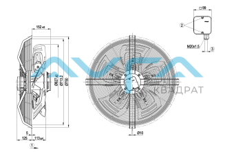 S4D630-BF03-04 Осевой вентилятор ebmpapst