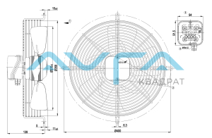 S4E315-AC08-07 Осевой вентилятор ebmpapst