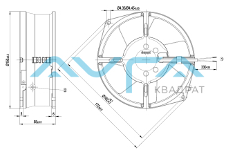 W2S130-AA03-97 Осевой вентилятор 130 мм ebmpapst