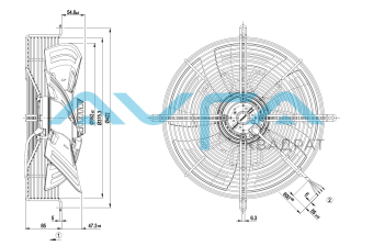 S4E350-AN02-30 Осевой вентилятор ebmpapst