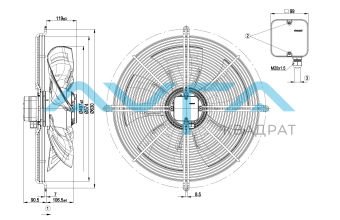 S4D500-BM03-02 Осевой вентилятор ebmpapst