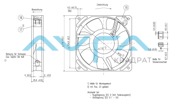 9956 L Вентилятор компактный ebmpapst