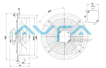 W2E250-CE65-34 Осевой вентилятор ebmpapst