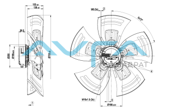 A3G710-AO81-90 Осевой вентилятор ebmpapst