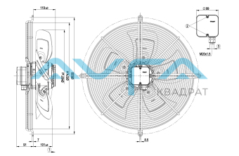 S4D500-BE03-02 Осевой вентилятор ebmpapst