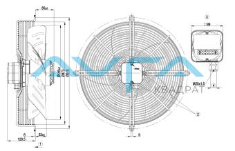 S4E450-GA09-01 Осевой вентилятор ebmpapst