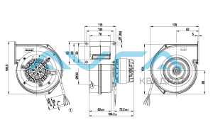 G2E120-DO16-27 Центробежный (радиальный) вентилятор ebmpapst