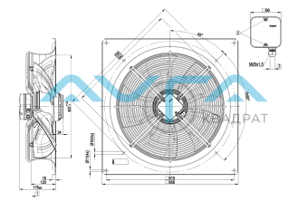 W4E500-GM03-01 Осевой вентилятор ebmpapst