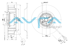R2E220-AB06-84 Центробежный вентилятор ebmpapst