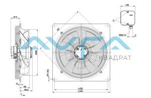 W4D450-DO10-11 Осевой вентилятор ebmpapst