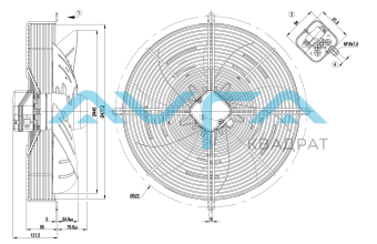 S4E450-AP01-20 Осевой вентилятор ebmpapst
